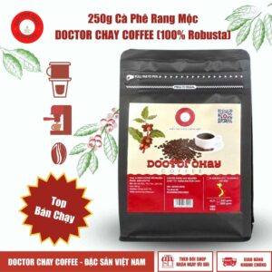 250g Cà Phê Rang Mộc DOCTOR CHAY COFFEE (100% Robusta)