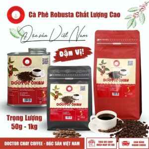 Cà phê Robusta chất lượng cao Doctor Chay Coffee 50g đến 1kg