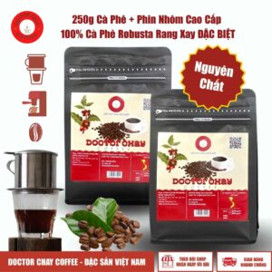 [Combo] Phin nhôm cao cấp + 250g Cà phê Robusta rang xay Đặc Biệt